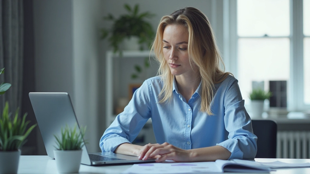 Специалист по маркетингу анализирует графики и метрики продаж на экране ноутбука